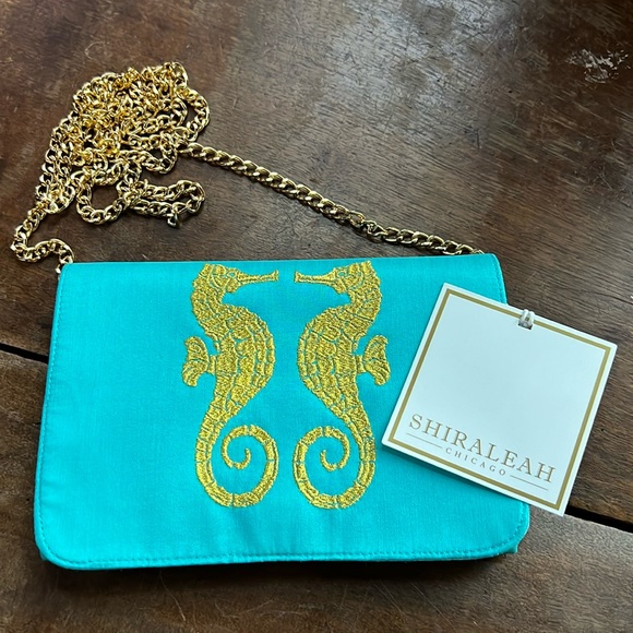Shiraleah Handbags - Clutch Purse! Eman Mini Cross Body Clutch! Shiraleah Chain Purse!